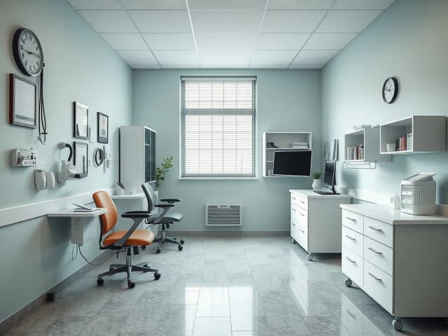 Doctor with patient